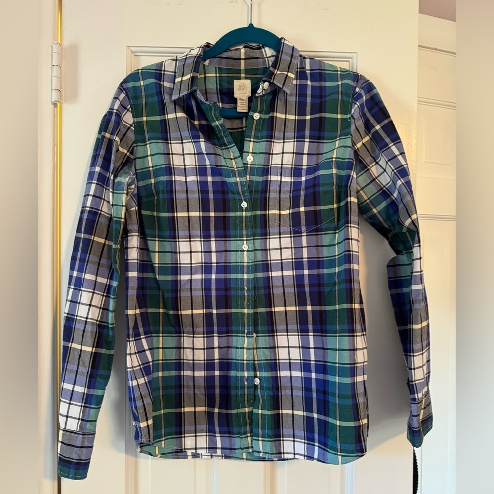 Plaid Jcrew button down